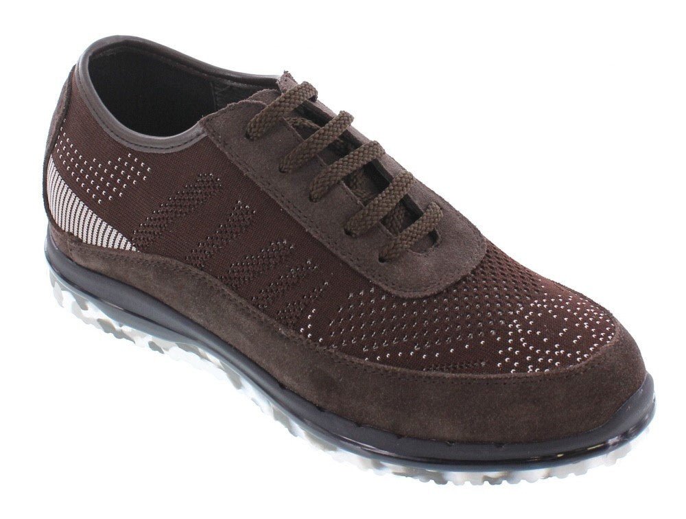 TOTO - D22035 - 2.4 Inches Taller (Brown) - LightweightSneakers / AthleticsTorqelo.com