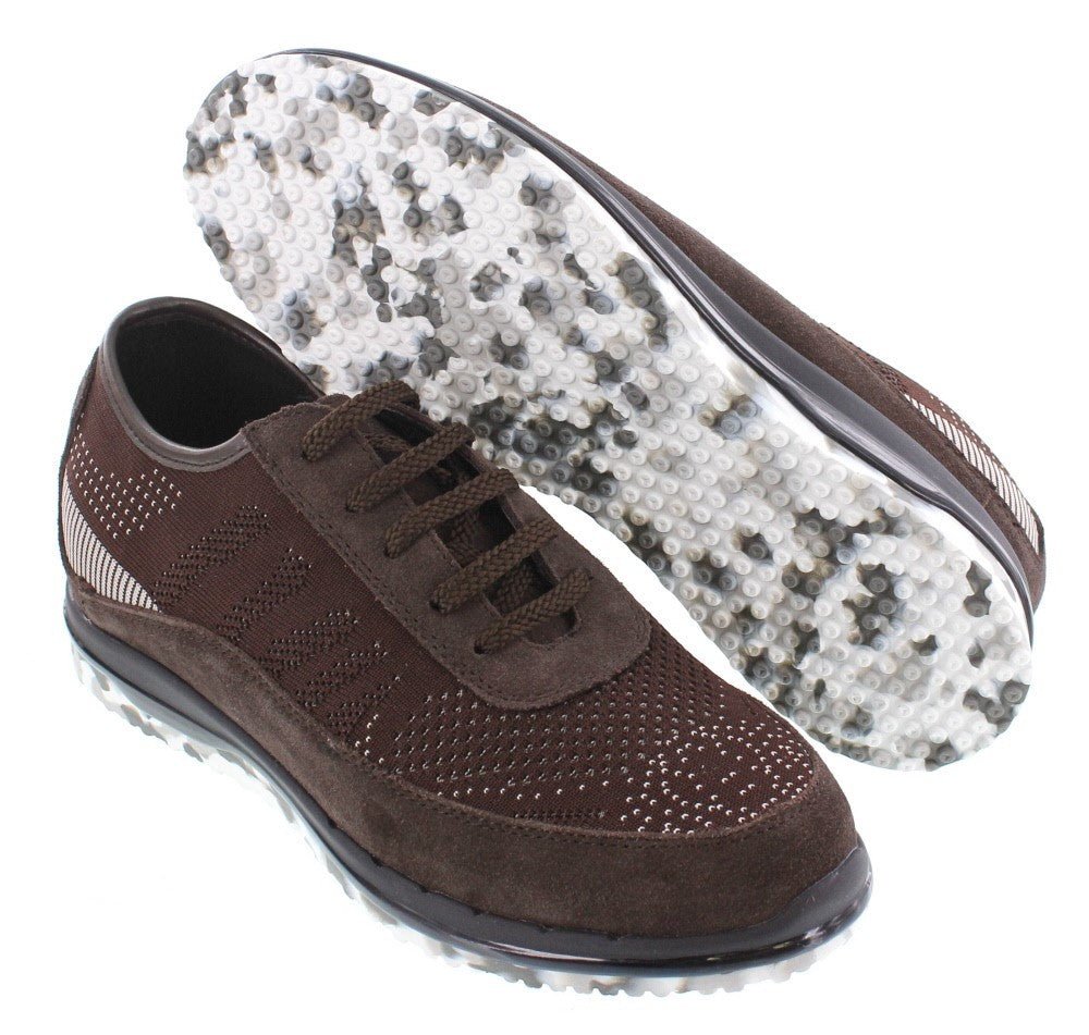 TOTO - D22035 - 2.4 Inches Taller (Brown) - LightweightSneakers / AthleticsTorqelo.com
