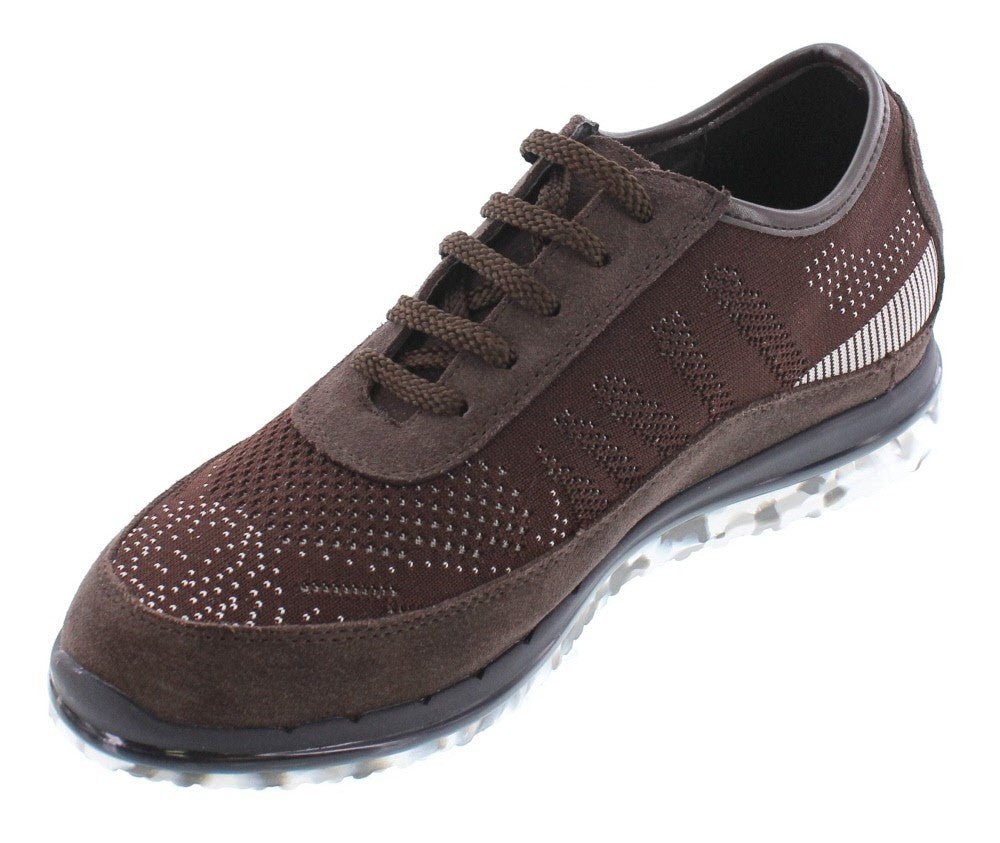 TOTO - D22035 - 2.4 Inches Taller (Brown) - LightweightSneakers / AthleticsTorqelo.com