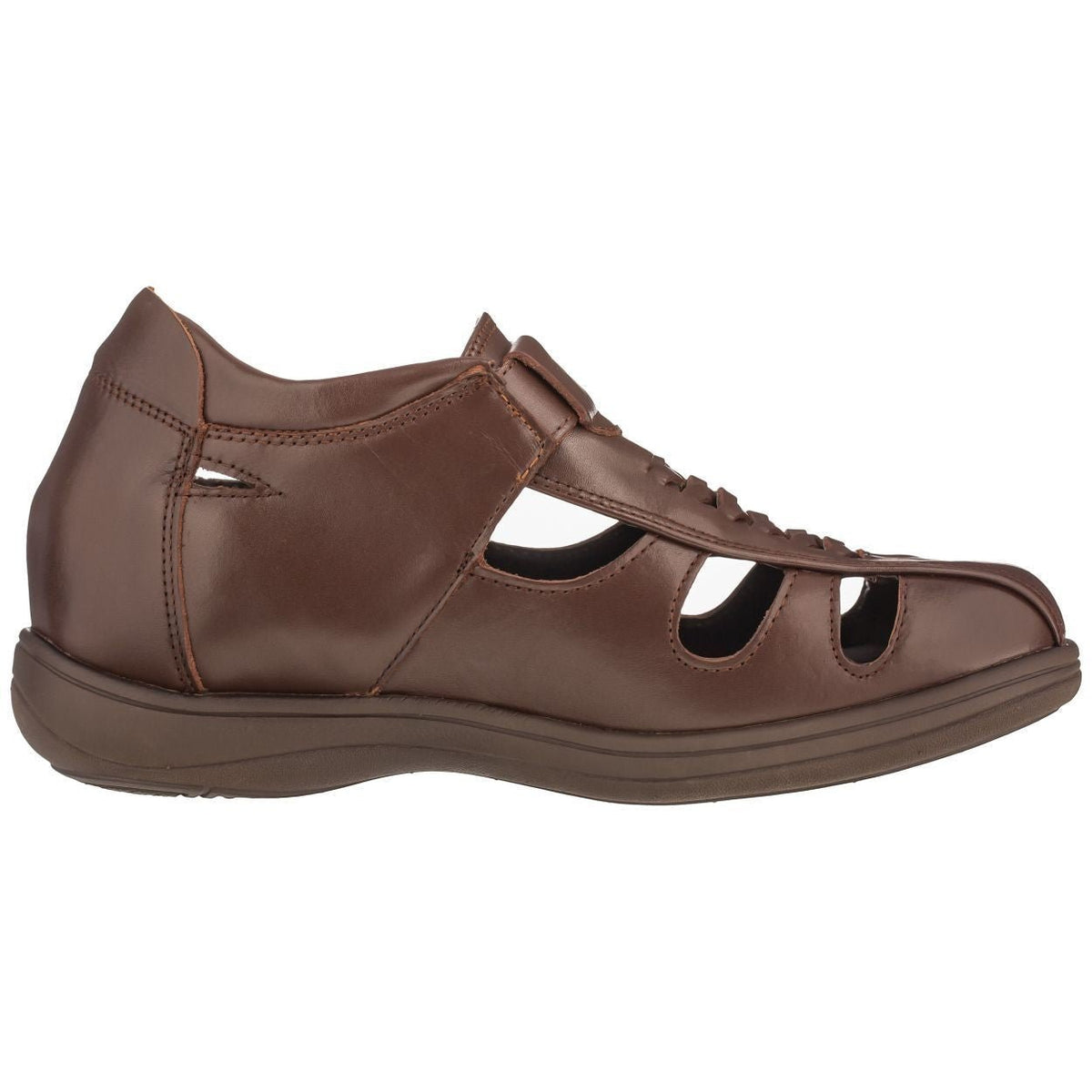 TOTO - G13072 - 3.2 Inches Taller (Cordovan Dark Brown) Braided Sandals - Super LightweightSandalsTorqelo.com
