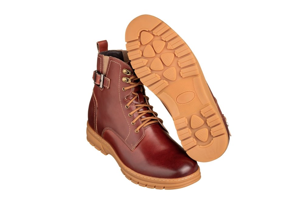TOTO - K16206 - 2.8 Inches Taller (Cordovan Dark Brown) - High Top BootsBootsTorqelo.com