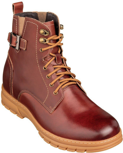 TOTO - K16206 - 2.8 Inches Taller (Cordovan Dark Brown) - High Top BootsBootsTorqelo.com