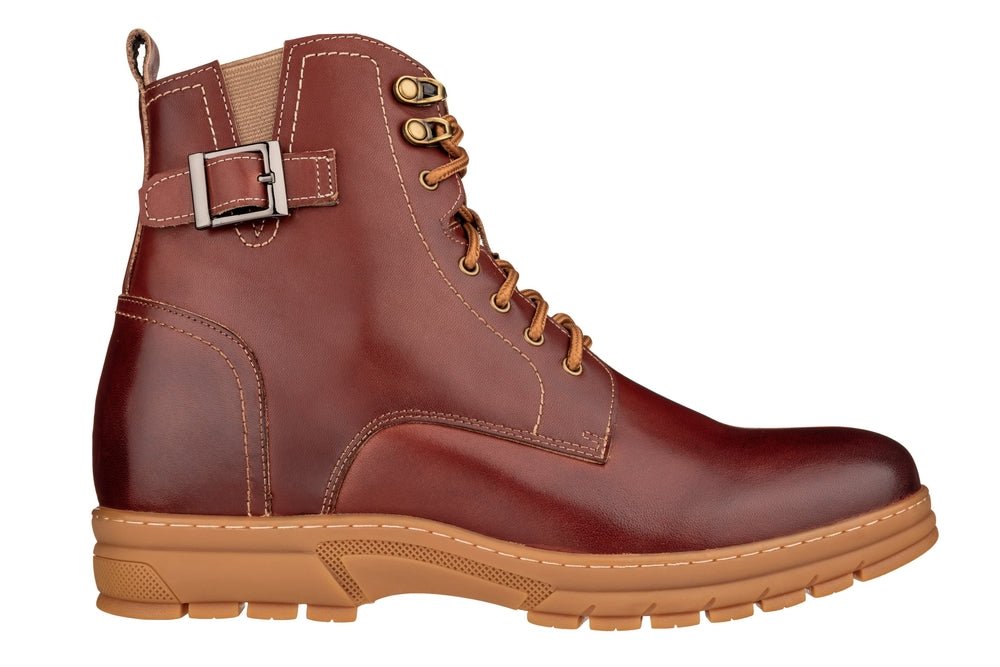 TOTO - K16206 - 2.8 Inches Taller (Cordovan Dark Brown) - High Top BootsBootsTorqelo.com