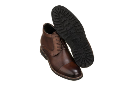 TOTO - Y41089 - 3.2 Inches Dark Brown Leather BootsBootsTorqelo.com