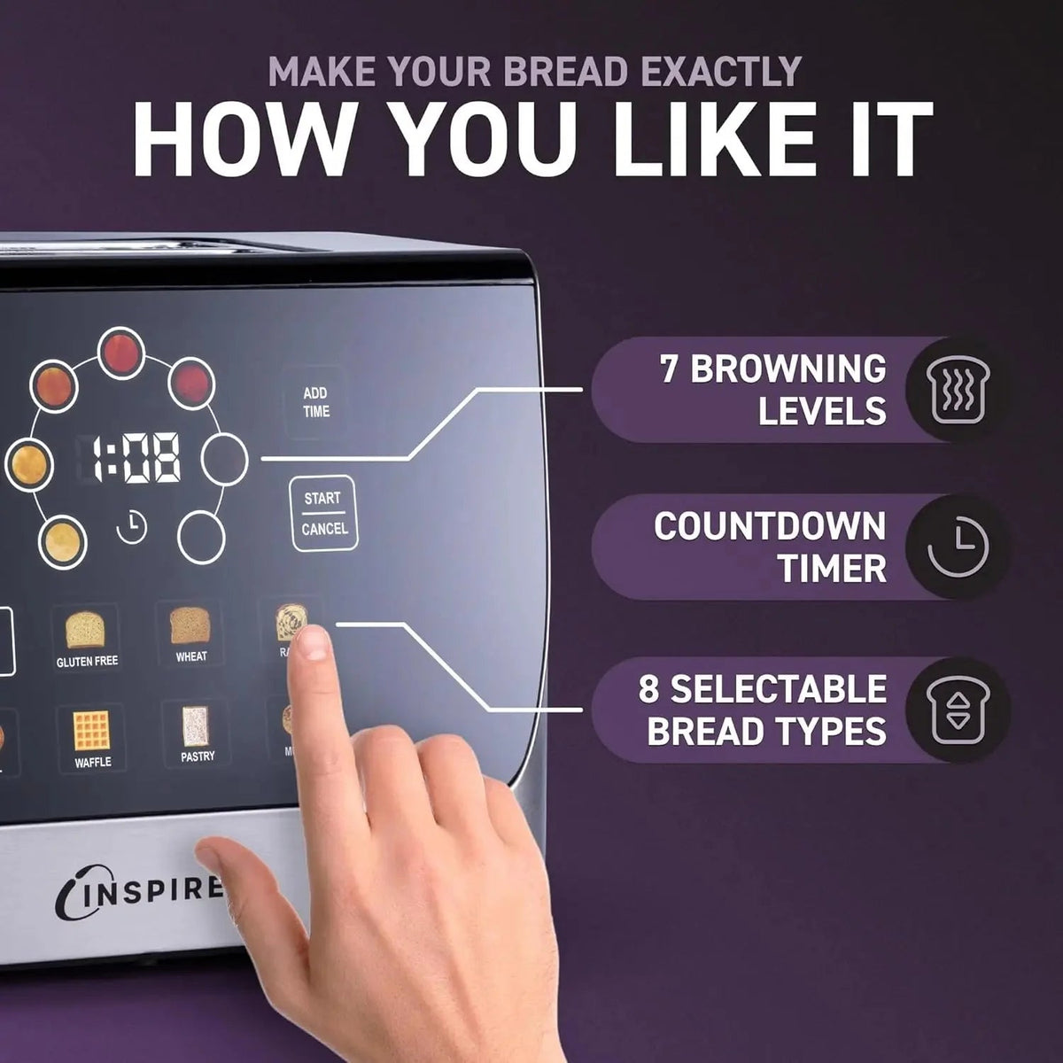 Touch Screen Smart ToasterToasterTorqelo.com
