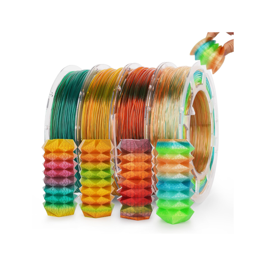 TPU Flexible Transparent Multicolor Rainbow Variety Pack (4x200g)TPUTorqelo.com
