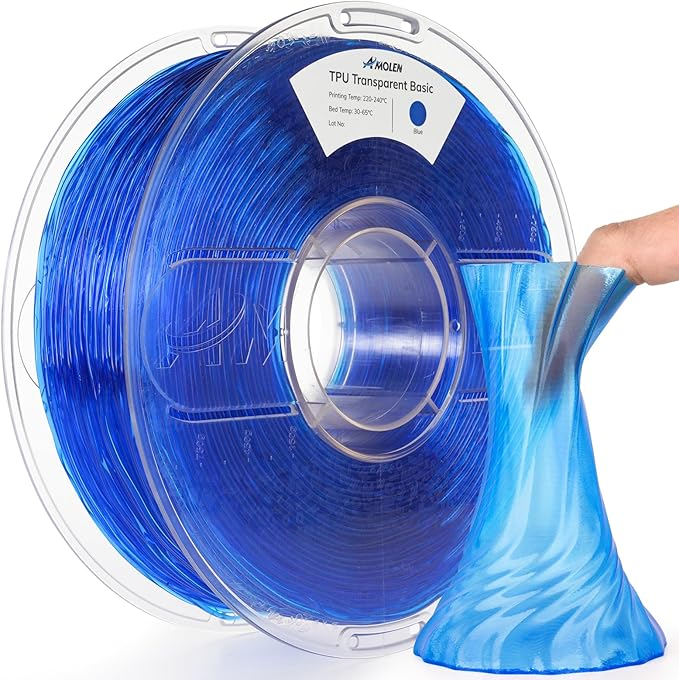 TPU Transparent 1.75mm, 1KG/2.2LBTPUTorqelo.com