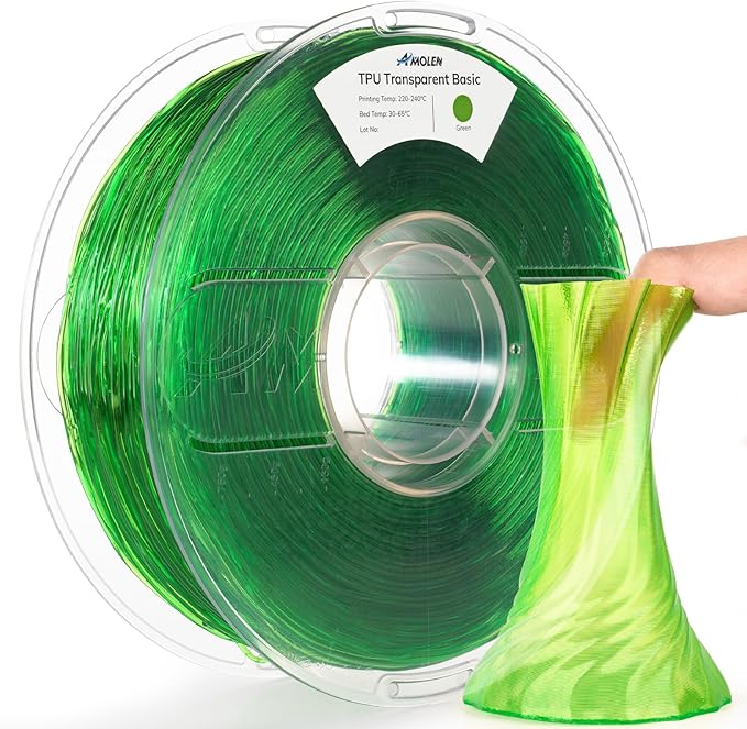 TPU Transparent 1.75mm, 1KG/2.2LBTPUTorqelo.com