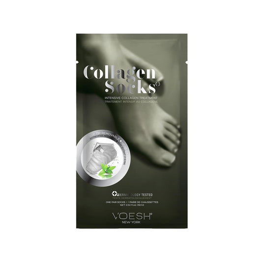 Voesh New York Collagen Socks Peppermint Foot Mask 1 Pair by Beauty Care Bag