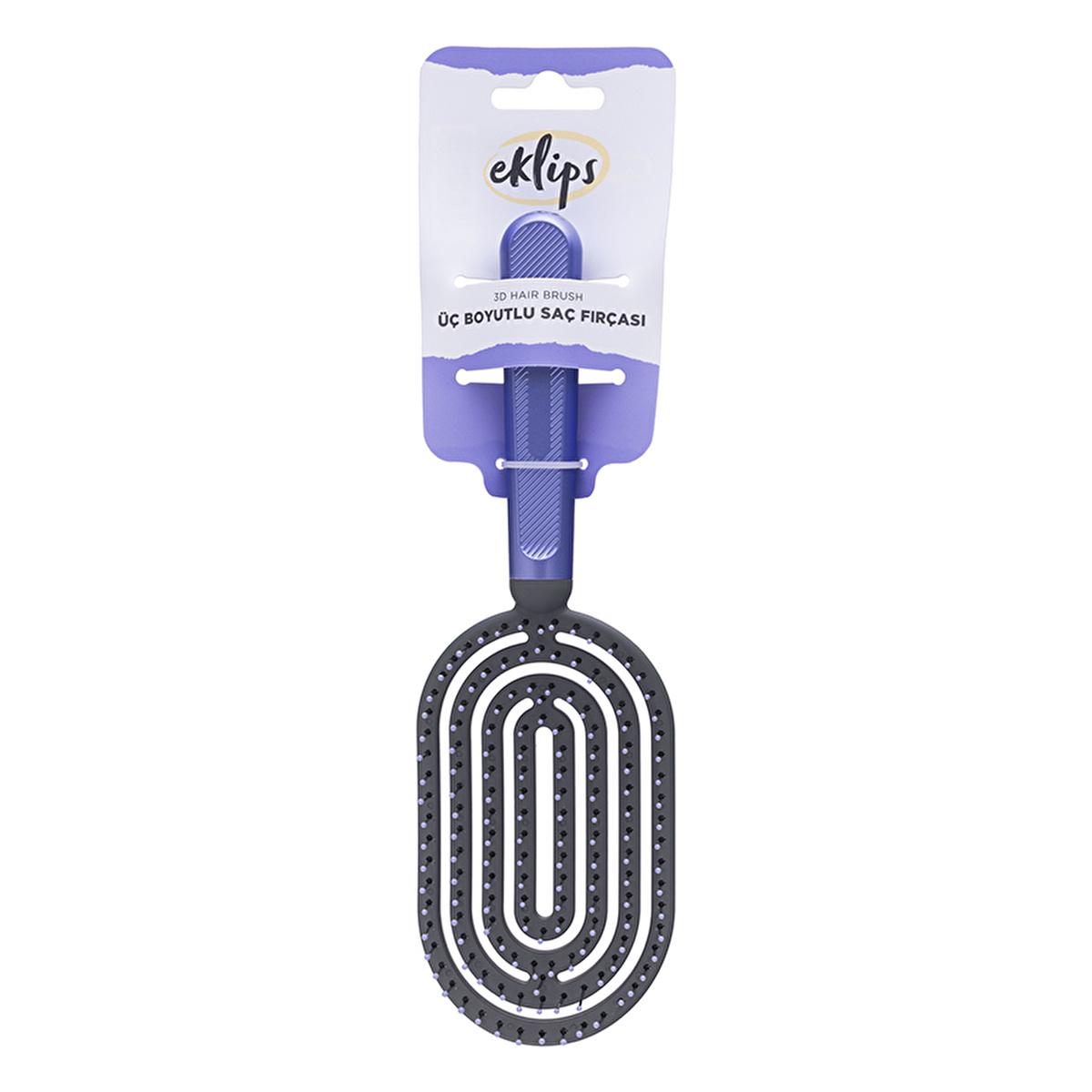 Eklips detangling hair brush with ergonomic handle