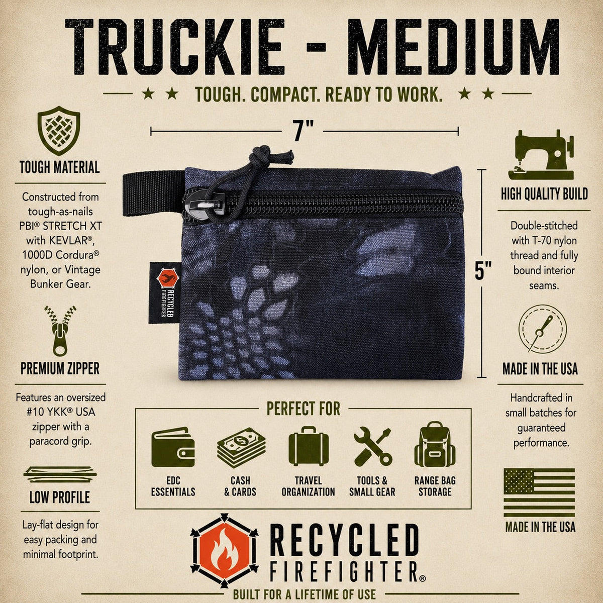 Truckie - Medium by Recycled Firefighter