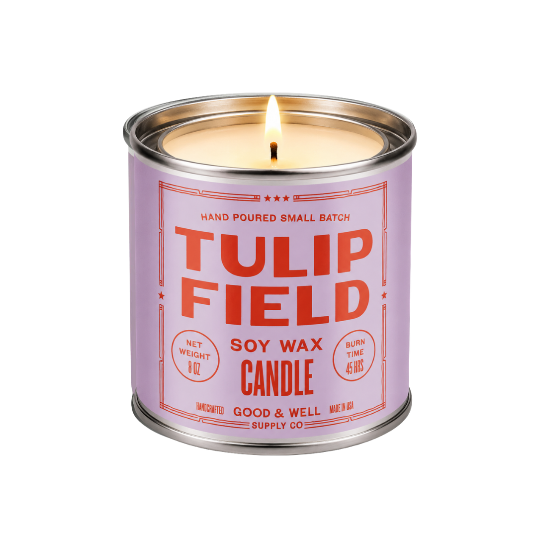 Tulip Field Soy Candle by Good & Well Supply Co.