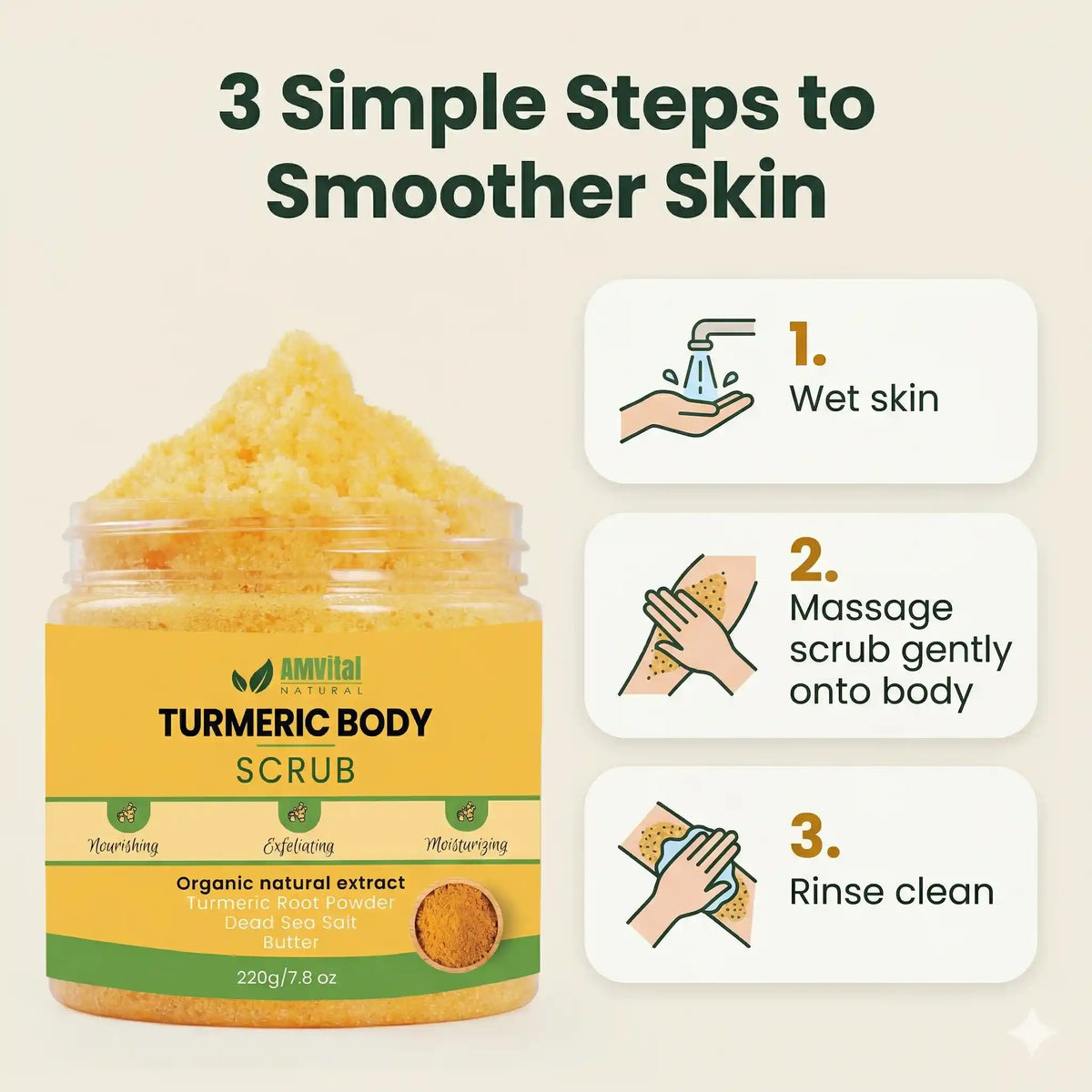 AMVital Turmeric Body Scrub by AMVital