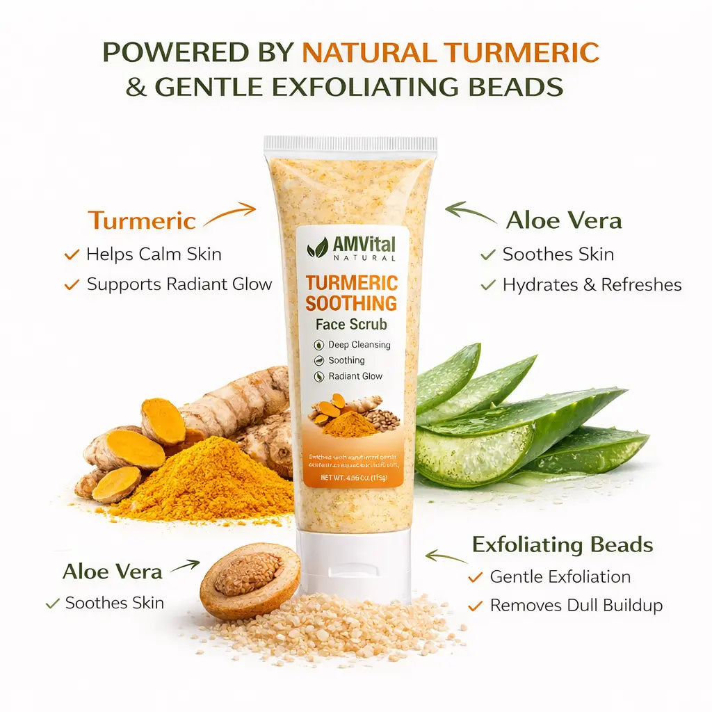 AMVital Turmeric Soothing Face Scrub by AMVital