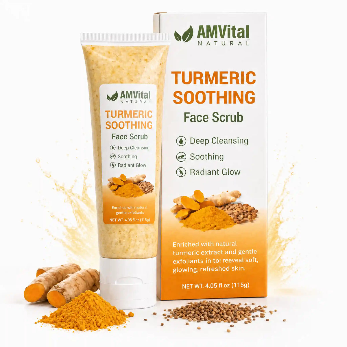 AMVital Turmeric Soothing Face Scrub by AMVital