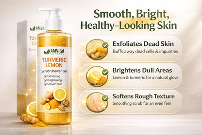 AMVital Turmeric Lemon Scrub Shower Gel by AMVital