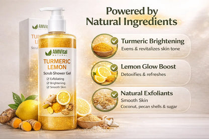 AMVital Turmeric Lemon Scrub Shower Gel by AMVital