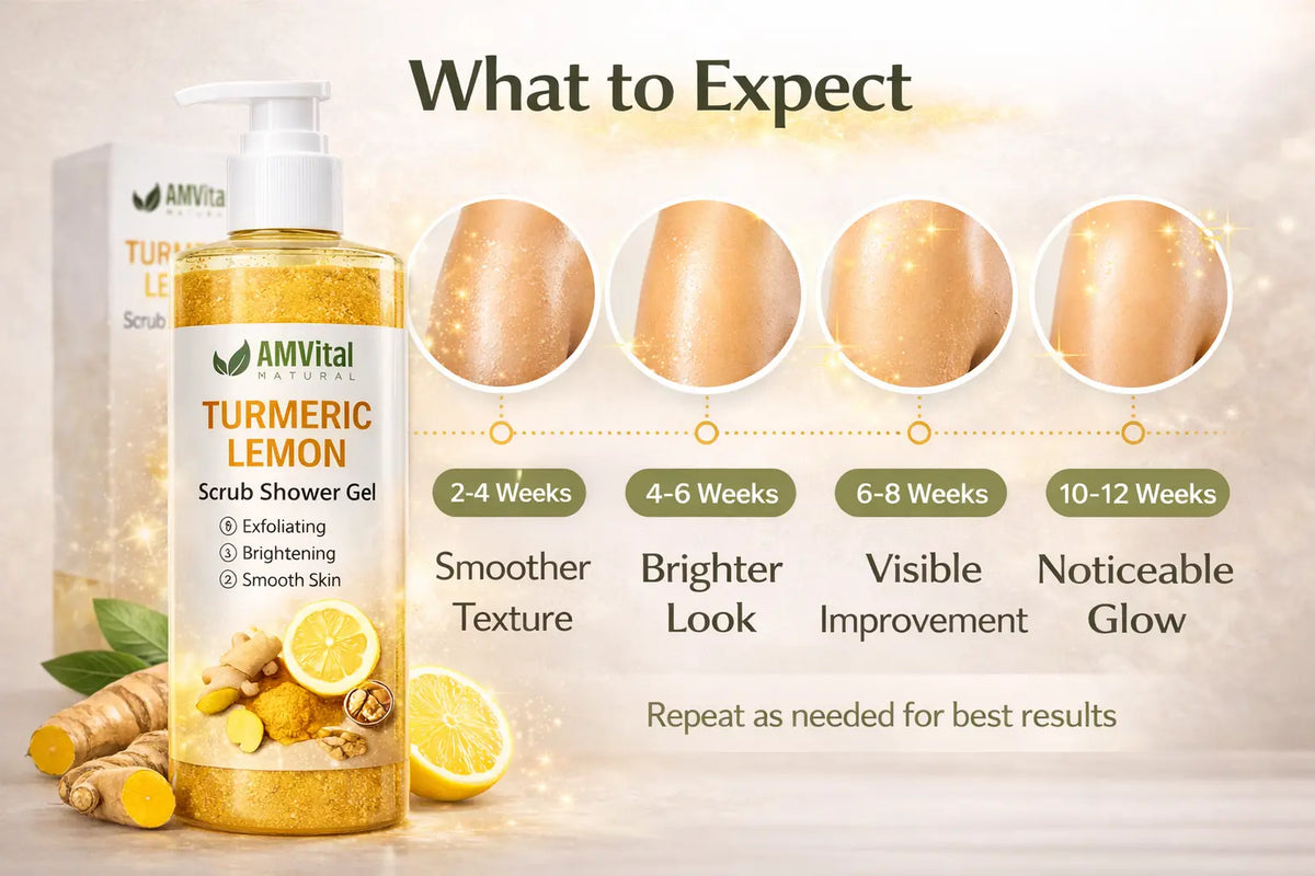 AMVital Turmeric Lemon Scrub Shower Gel by AMVital