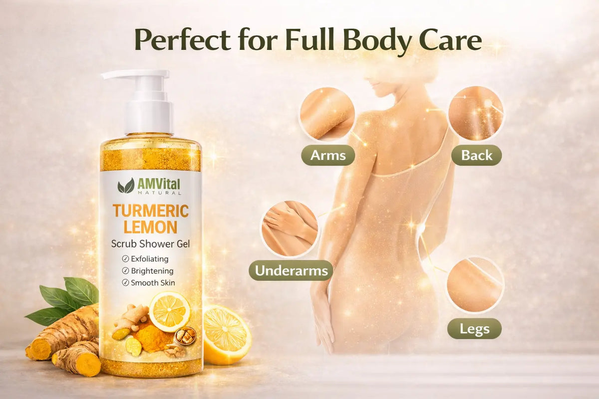 AMVital Turmeric Lemon Scrub Shower Gel by AMVital