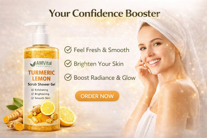 AMVital Turmeric Lemon Scrub Shower Gel by AMVital