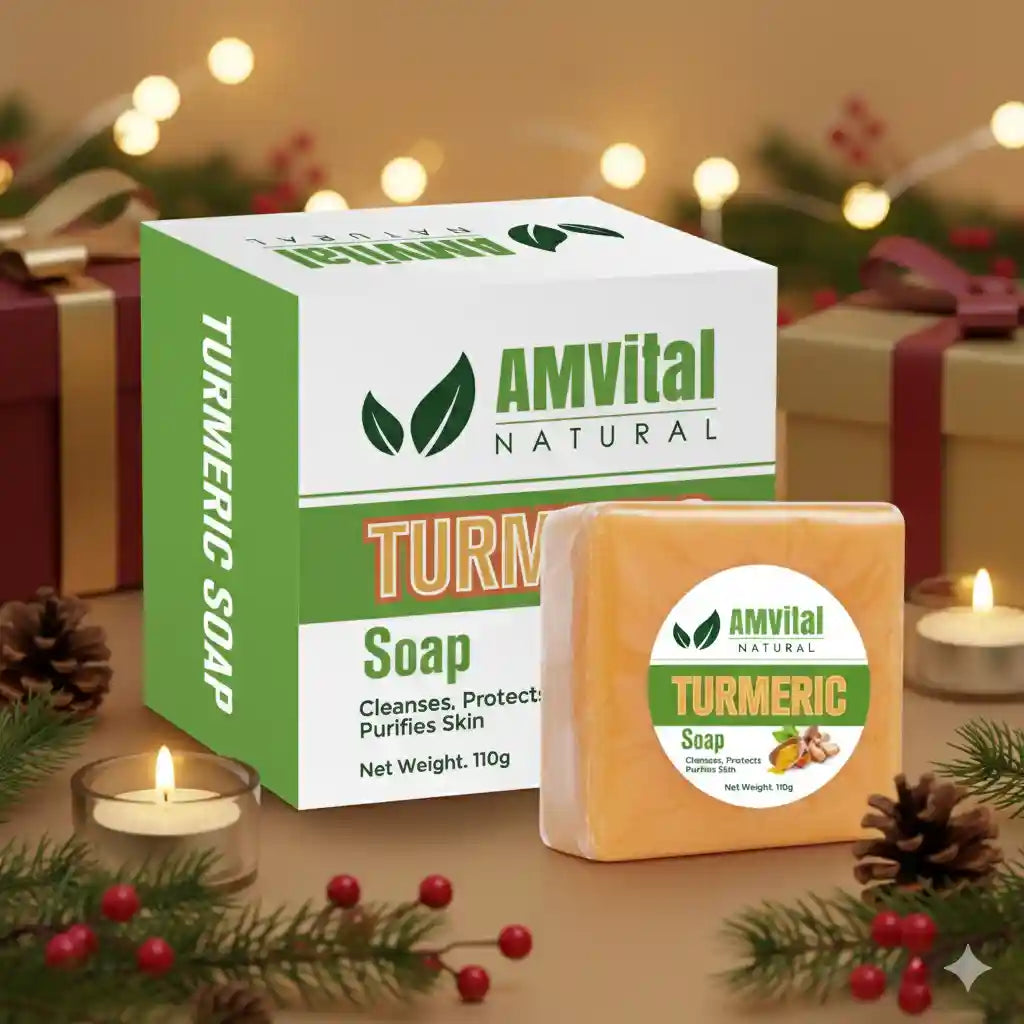 AMVital Turmeric Soap Bar for Face & Body by AMVital