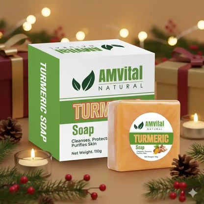 AMVital Turmeric Soap Bar for Face & Body by AMVital