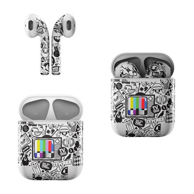 TV Kills Everything - Apple AirPods SkinAudio SkinsTorqelo.com
