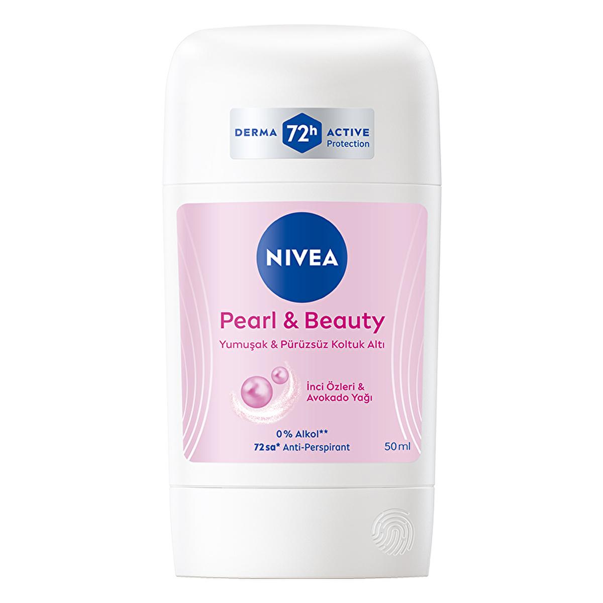 Nivea Women's Deodorant Stick Pearl & Beauty - Long Lasting Anti-Perspirant Protection for Sensitive Skin by Beauty Care Bag