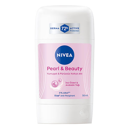 Nivea Women's Deodorant Stick Pearl & Beauty - Long Lasting Anti-Perspirant Protection for Sensitive Skin by Beauty Care Bag