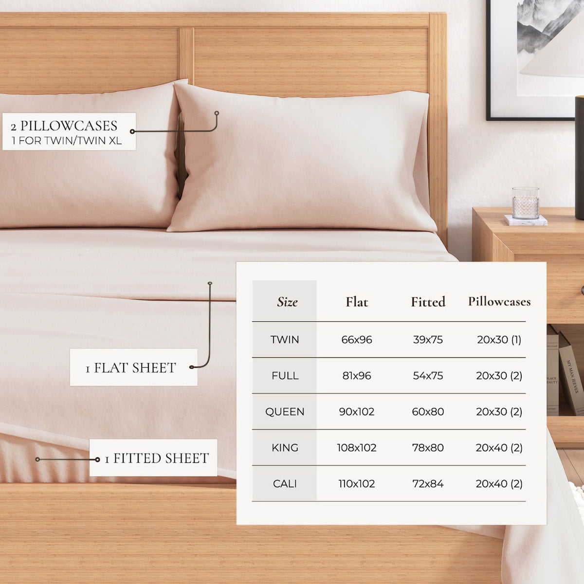 Cotton Solid Flannel Sheet - Nordic Collection by Great Bay Home