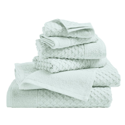 Cotton Diamond Waffle Weave Bath Towel Set - Grayson Collection by Great Bay Home