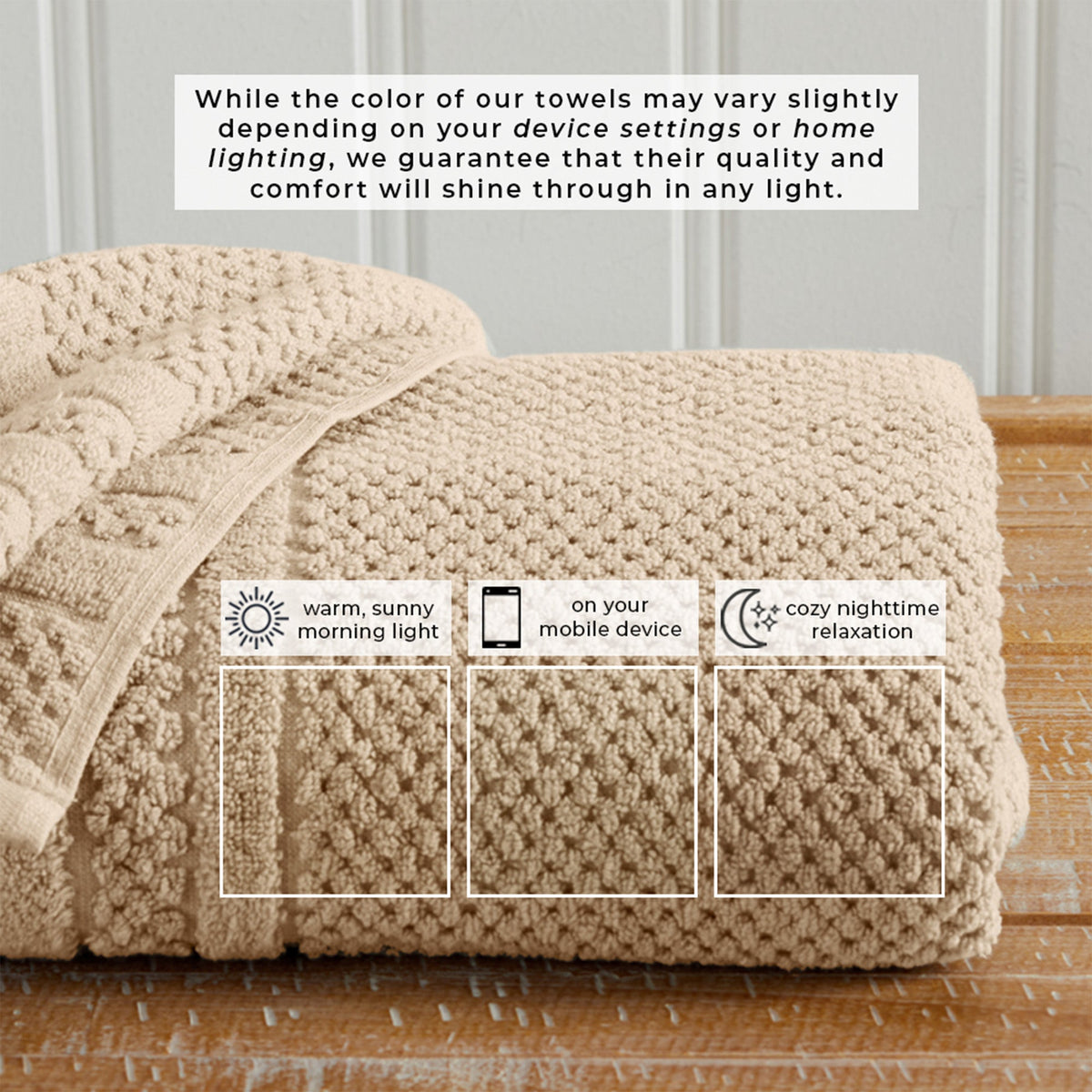 100% Cotton Checkered Jacquard Bath Towel Set - Giuliana Collection by Great Bay Home