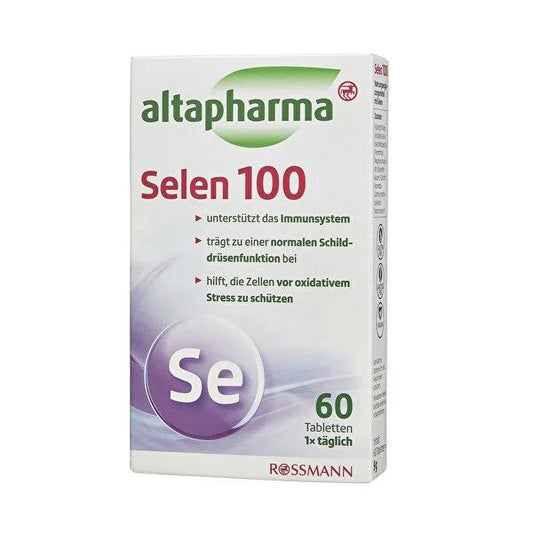 Altapharma Selenium Iodine Supplement: Thyroid Support, Vegan, Gluten & Lactose-Free Tablets - Boost Metabolism & Energy by Beauty Care Bag