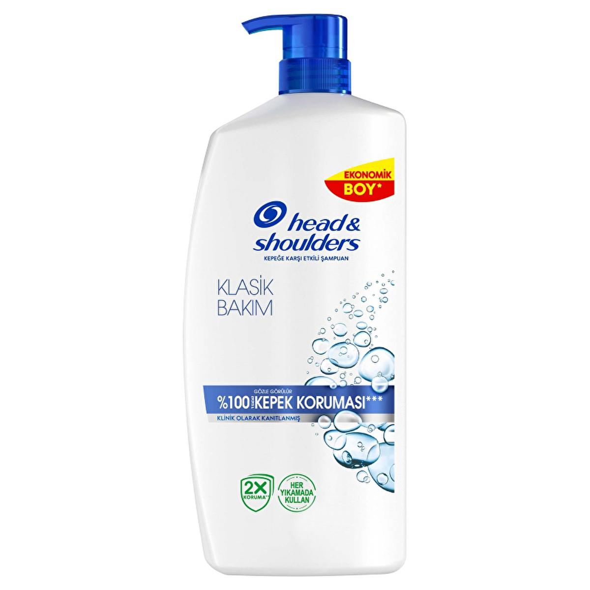 Head & Shoulders Classic Clean Anti-Dandruff Shampoo - 27 fl oz - Itchy Scalp Relief, All Hair Types, Daily Use, pH Balanced by Beauty Care Bag