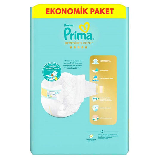 Pampers Premium Care Size 2 Diapers for Sensitive Skin 60 Count by Beauty Care Bag