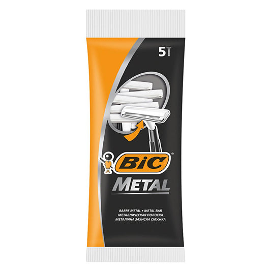 Bic Disposable Razor for Men - Stainless Steel Blade, Safety Cap, Precise Shaving for Sensitive Areas by Beauty Care Bag