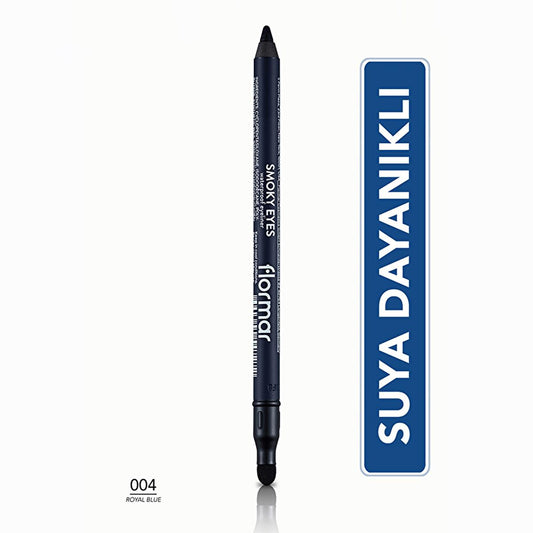 Flormar Smoky Eyes Waterproof Matte Eyeliner - Royal Blue, Long-Lasting, Smudge-Proof, Intensive Pigment by Beauty Care Bag