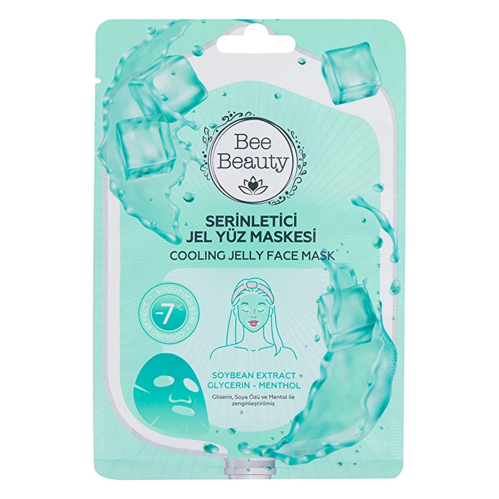 Bee Beauty Cooling Gel Face Mask for Refreshing Hydration 20 ml by Beauty Care Bag