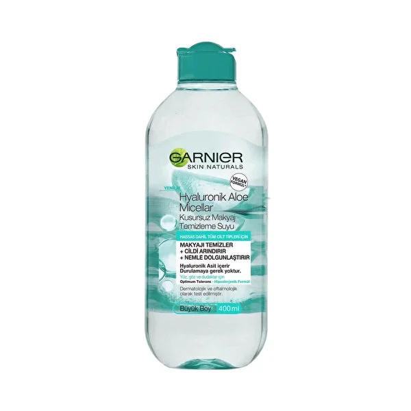 Garnier Hyaluronik Aloe Micellar Water - Gentle Makeup Remover & Facial Cleanser for Sensitive Skin, 13.53 fl oz by Beauty Care Bag