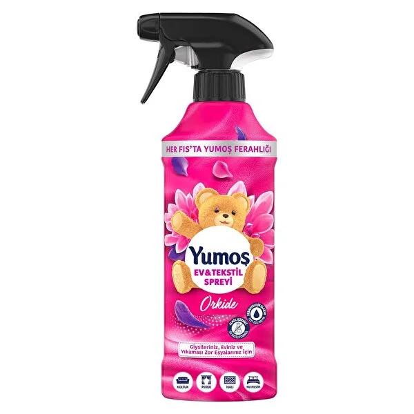 Yumo_ Orchid Home & Textile Spray: Refreshing Orchid Scent - Odor Eliminator for Sofas, Curtains, Rugs - 15.22 fl oz by Beauty Care Bag