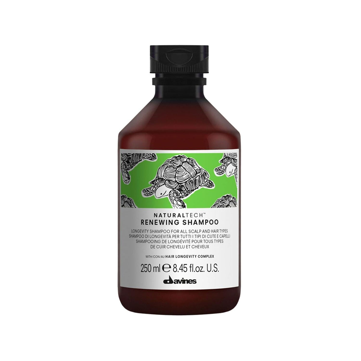 Davines NaturalTech Renewing Shampoo for All Hair Types - 250ml, Natural Ingredients, Gentle & Nourishing by Beauty Care Bag