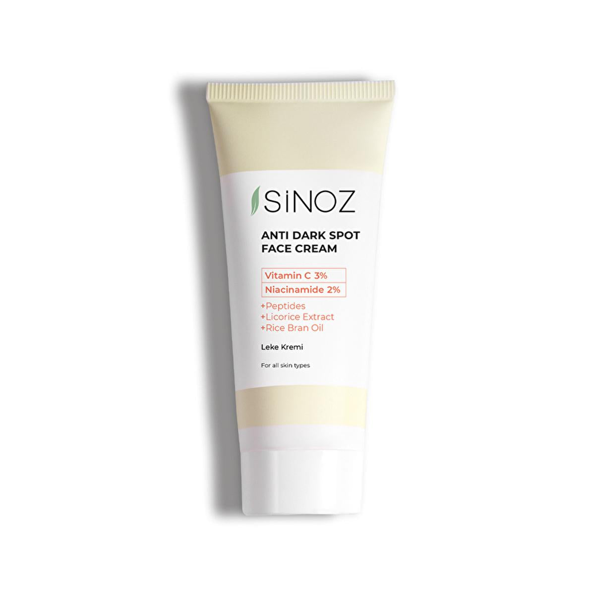 Sinoz: Advanced Skin Lightening Cream - Vitamin C & Niacinamide Dark Spot Corrector, Blemish Removal Skin Tone Evening, Radiant Complexion, 1.35 fl oz by Beauty Care Bag