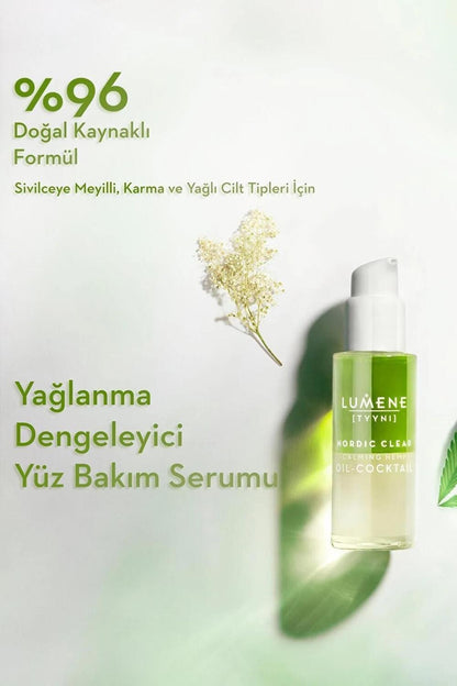 Lumene Calming Hemp Oil Skincare - Soothe Sensitive Skin, Reduce Redness & Improve Complexion by Beauty Care Bag
