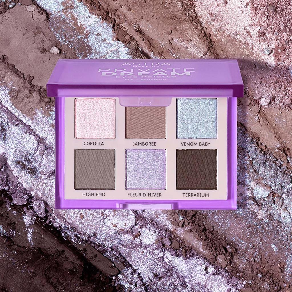 Astra Private Dream 6-Color Eyeshadow Palette 01 Garden by Beauty Care Bag