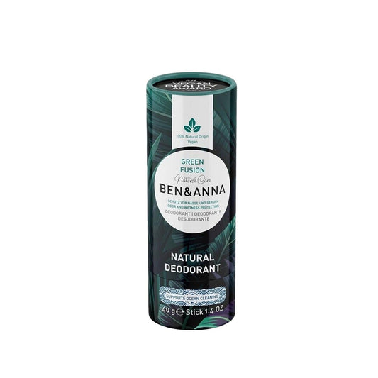 BEN & ANNA Natural Deodorant Green Fusion - Eco-Friendly, Chemical-Free, 40g by Beauty Care Bag