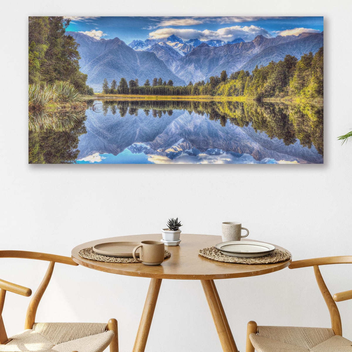 Tailored Canvases "Mirror Lake" canvas print of Aoraki / Mount Cook reflected in Lake Matheson