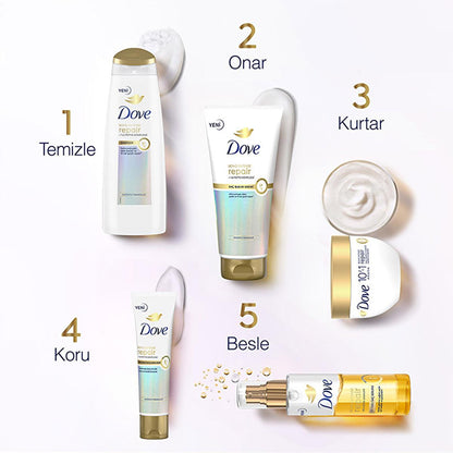 Dove Bond Intense Repair Shampoo - Advanced Hair Repair for Damaged & Chemically Treated Hair, Peptide Complex, 13.53 fl oz by Beauty Care Bag