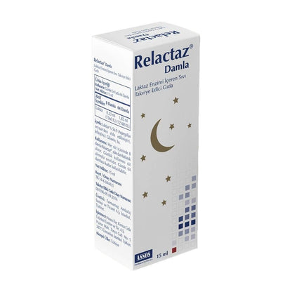 Relactaz: Lactase Enzyme Drops for Infants & Adults - Dairy Digestion Aid, Colic & Lactose Intolerance Relief - 15ml Easy-Dose Liquid Supplement by Beauty Care Bag