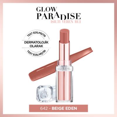 L'Oreal Paris Glow Paradise Balm-in-Lipstick Beige Eden: Hydrating, Plumping, Natural Lip Color & Shine by Beauty Care Bag