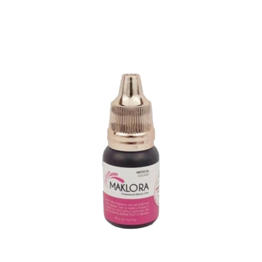 Maklora Eyebrow Dye - Dark Brown, 12ml - Semi-Permanent Makeup for Natural Look by Beauty Care Bag